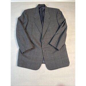 Tom James Suit Mens Gray Wool 2 Button Pants 48x32 Cuffed Made In USA